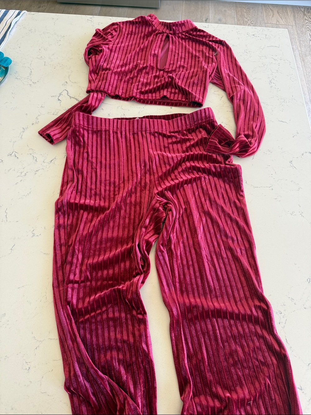 H&M velvet set